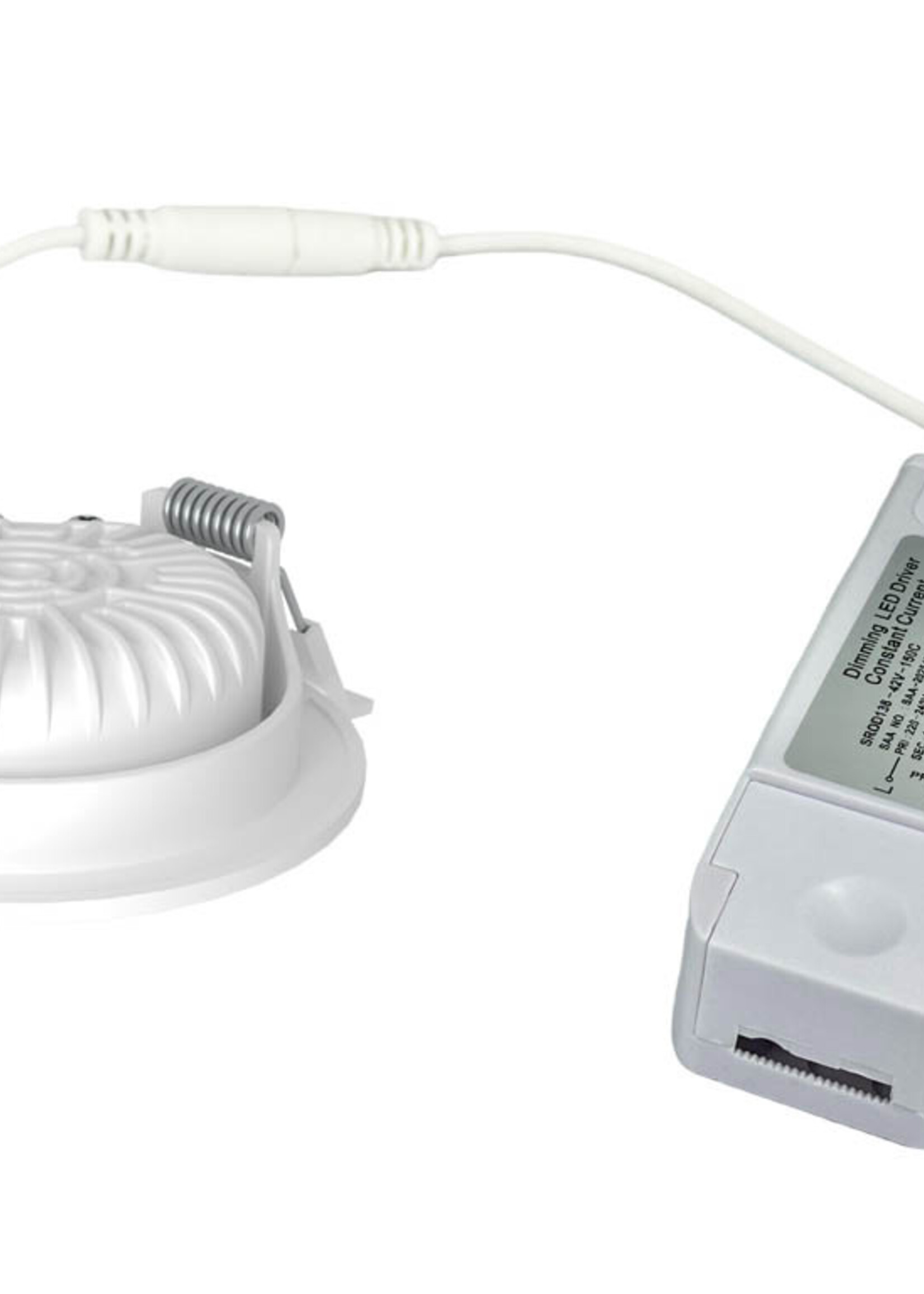 Set van 6 Witte Inbouw Ledspot Oslo, 6 Watt, Dim to Warm Wit IP44