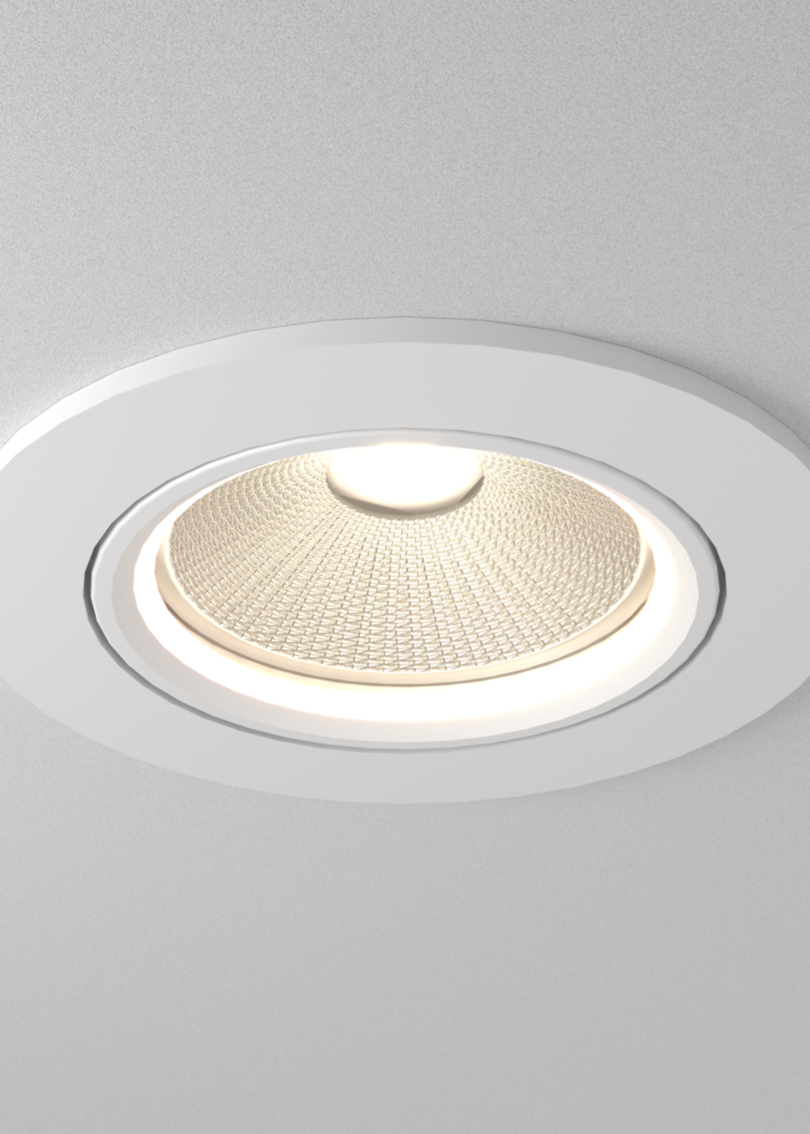 Set van 6 Witte Inbouw Ledspot Oslo, 6 Watt, Dimbaar Warm Wit IP44