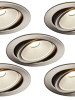 Set van 5 Inbouw Ledspot Oslo, 6 Watt, IP44