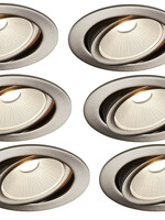 Set van 6 Inbouw Ledspot Oslo, 6 Watt, IP44