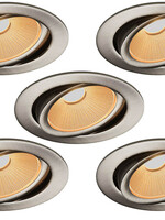 Set van 5 Inbouw Ledspot Oslo, 6 Watt, Dim to Warm Wit, IP44
