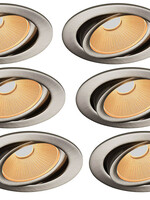 Set van 6 Inbouw Ledspot Oslo, 6 Watt, Dim to Warm Wit, IP44