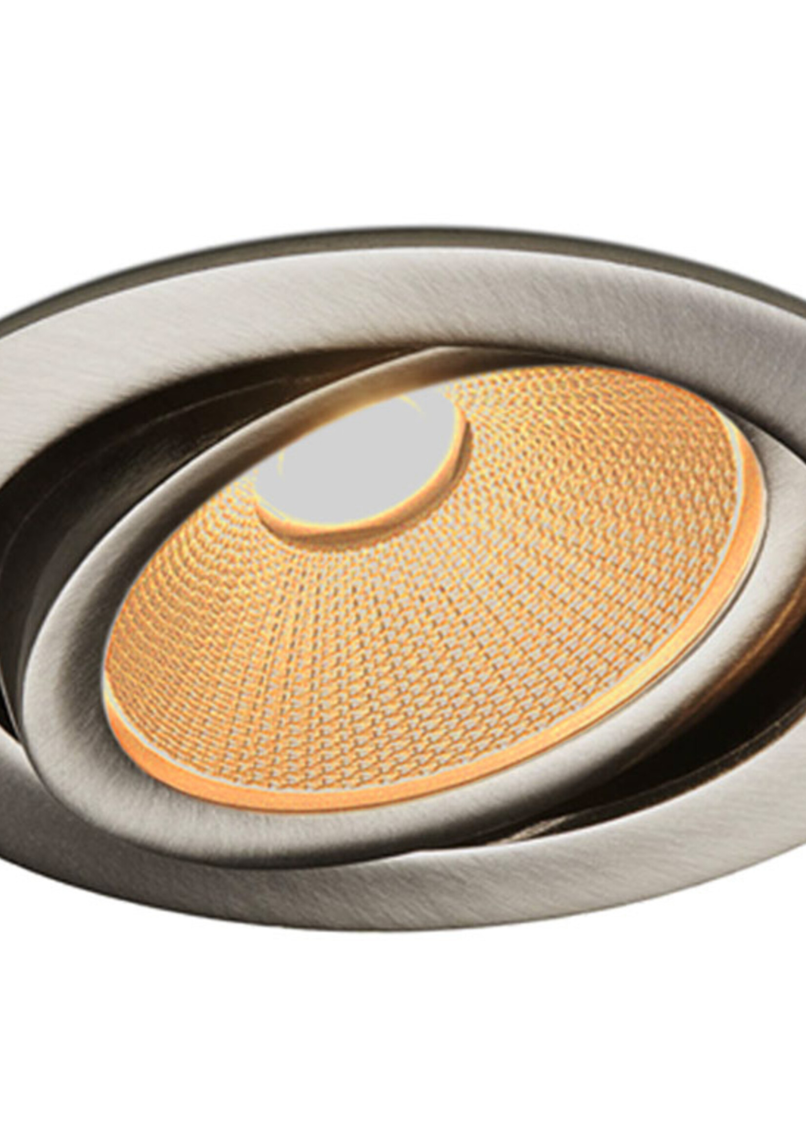 Set van 6 Rvs Inbouw Ledspot Oslo, 6 Watt, Dim to Warm Wit IP44