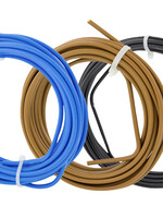 Set Installatiedraad  5 m blauw ,bruin, zwart