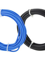 Set Installatiedraad  5 m blauw, zwart