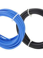 Set Installatiedraad 10 m blauw, zwart