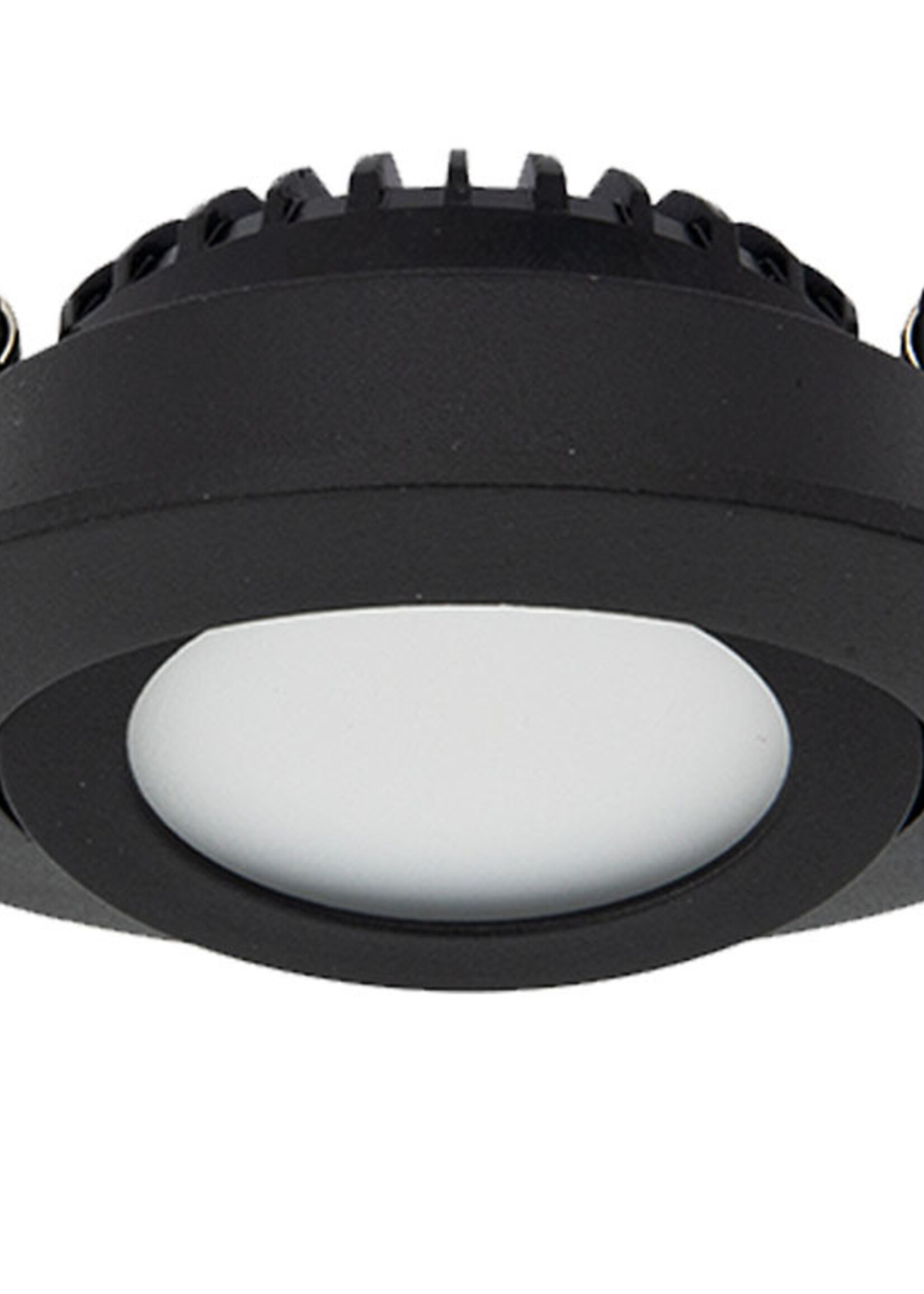 Smart Inbouw Ledspot Bali Zwart, RGB en warm Wit.