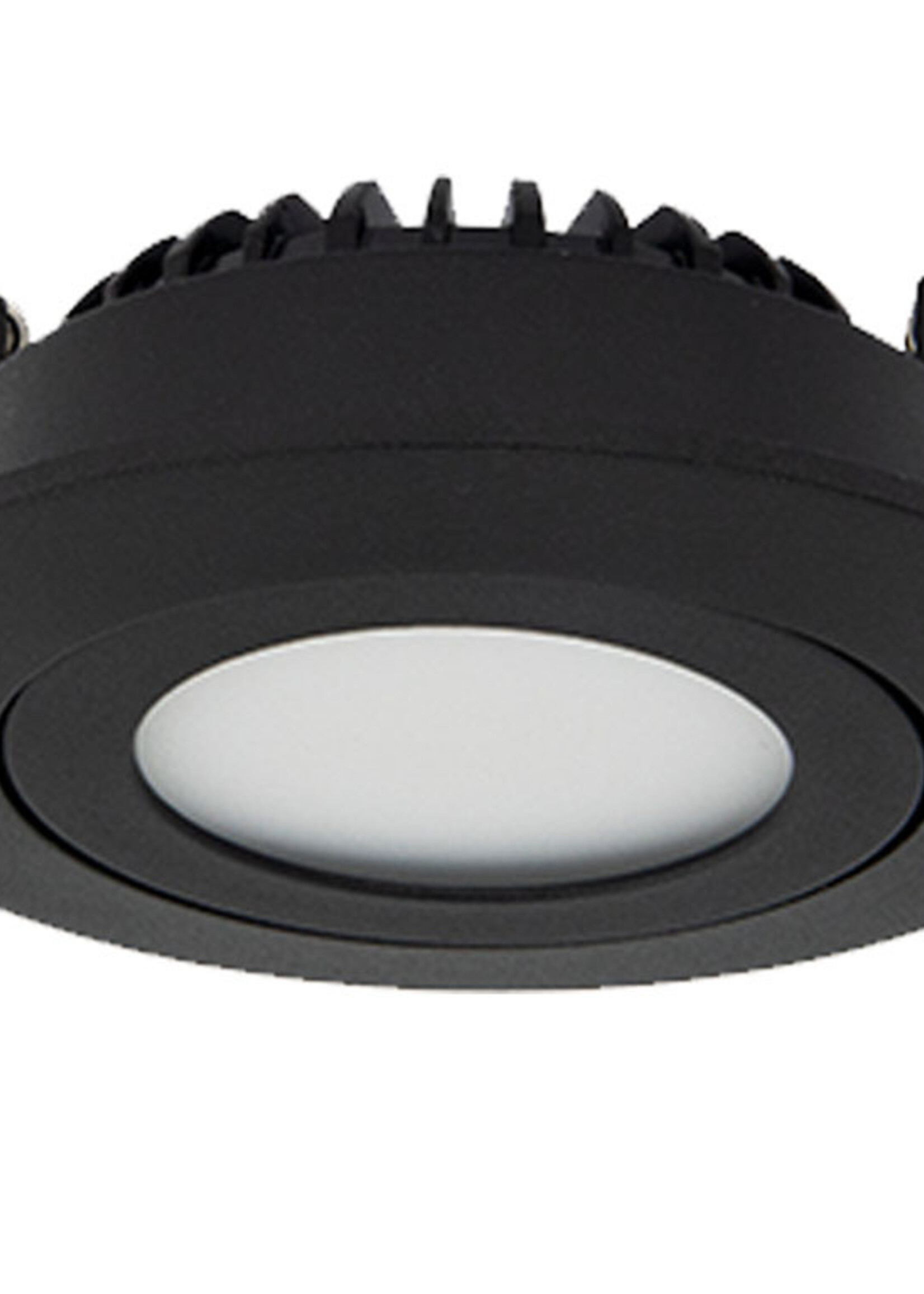 Smart Inbouw Ledspot Bali Zwart, RGB en warm Wit.