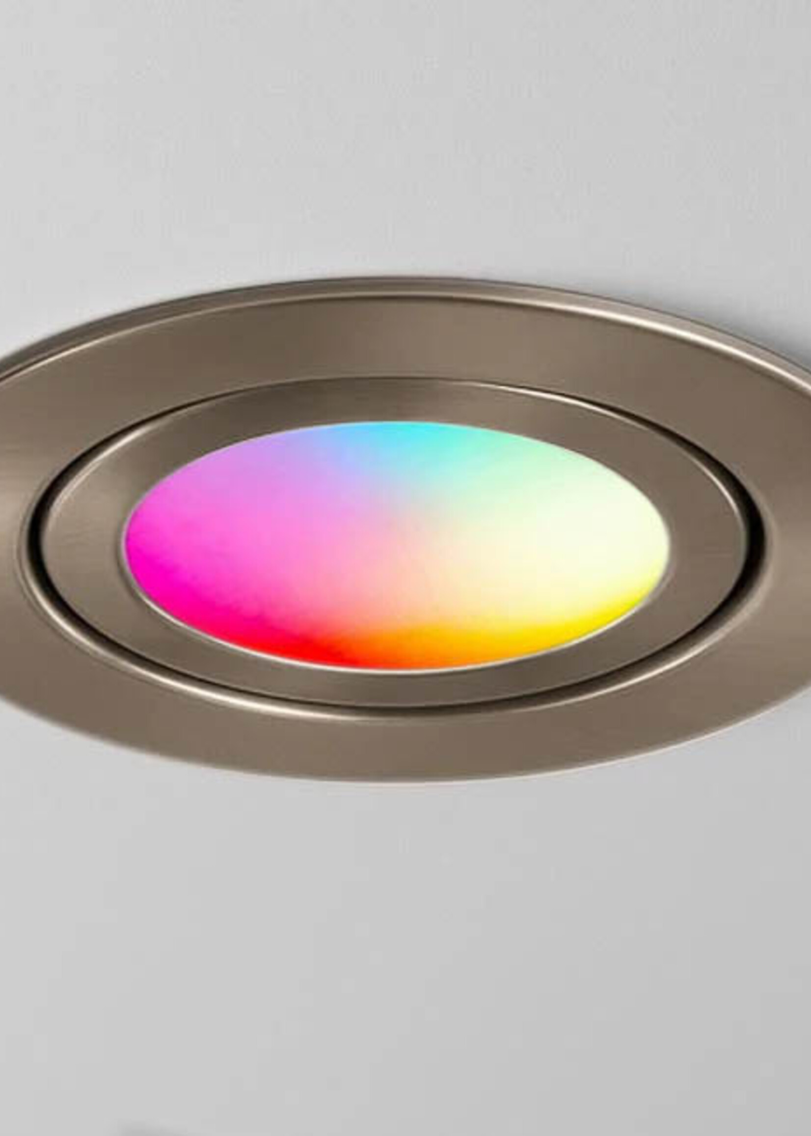 Smart Inbouw Ledspot Bali RVS, RGB en warm Wit.