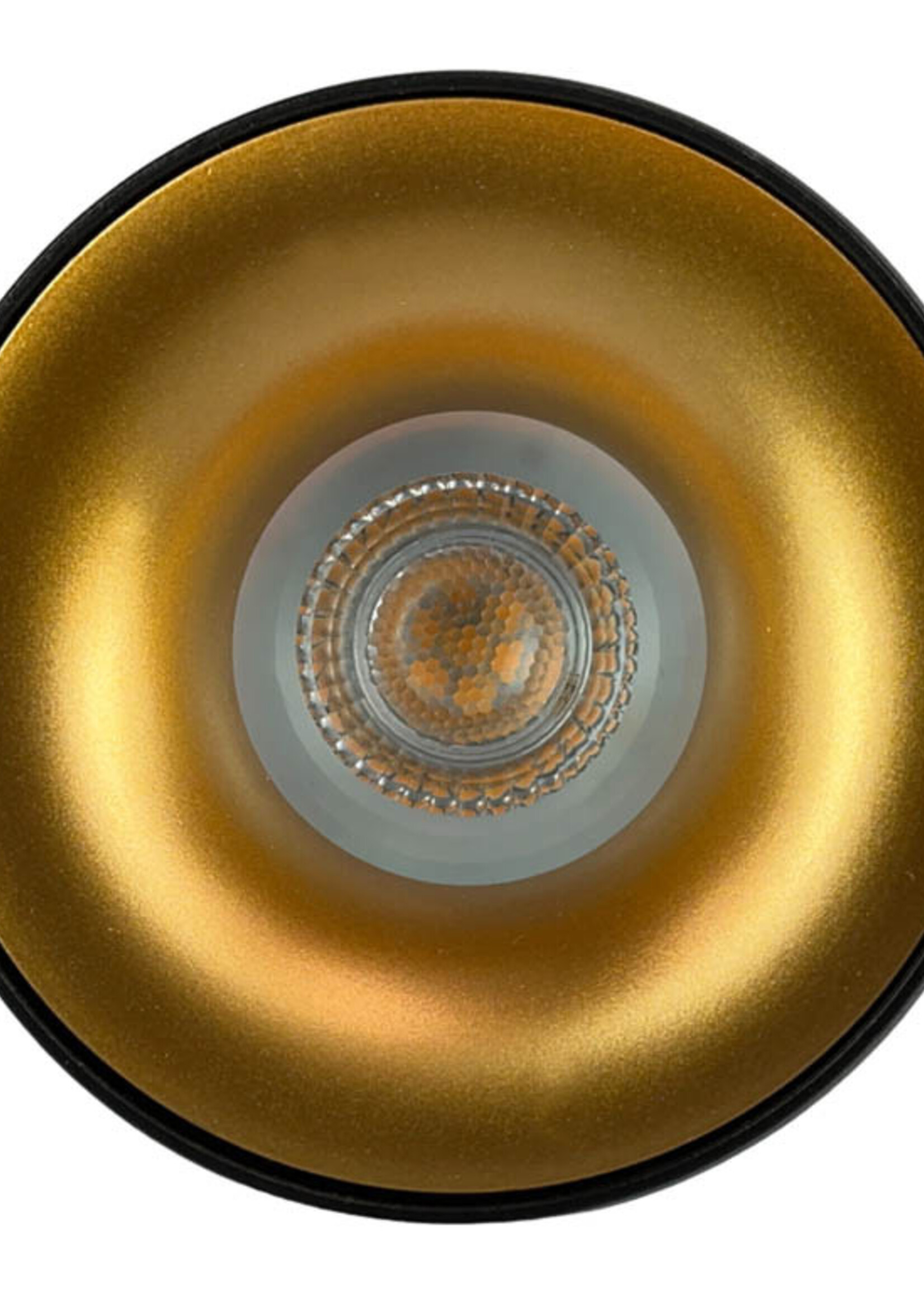 Zwart met goudkleur Inbouw Ledspot Samos, 5 Watt, dimbaar