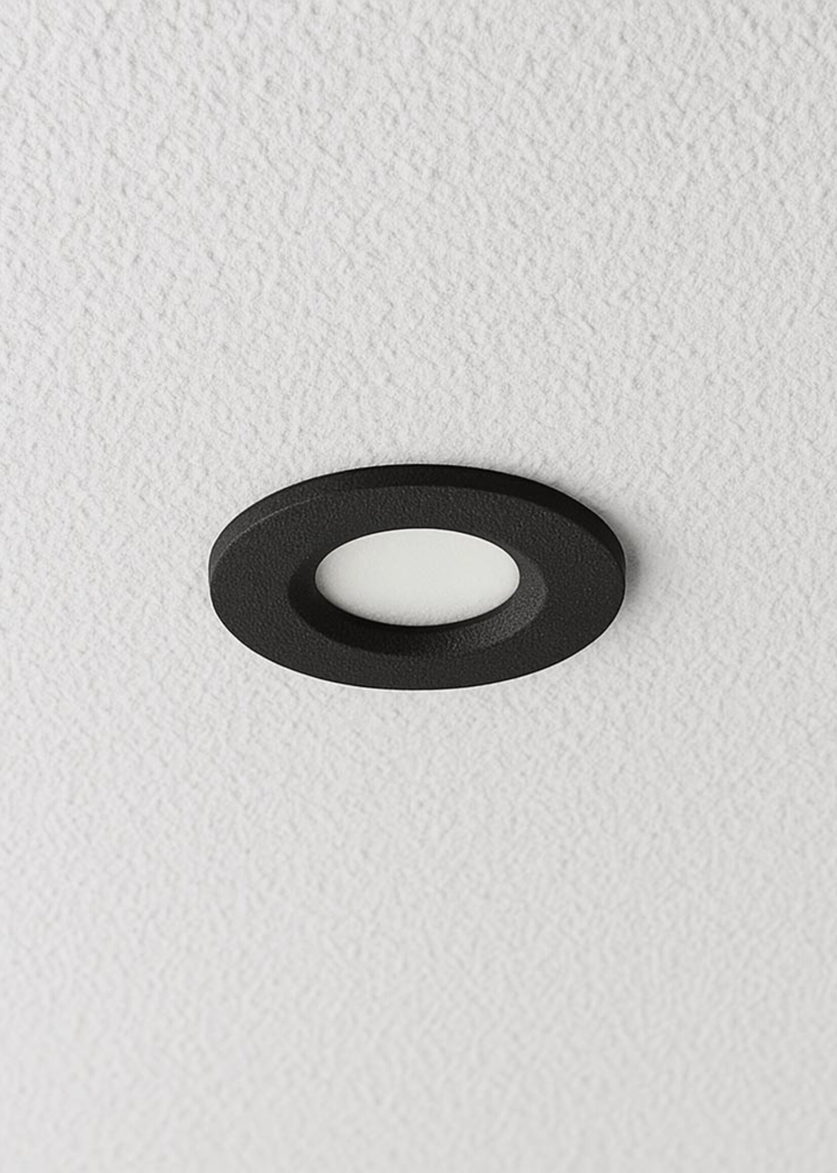 Microlux inbouwspots 2 Watt Zwart