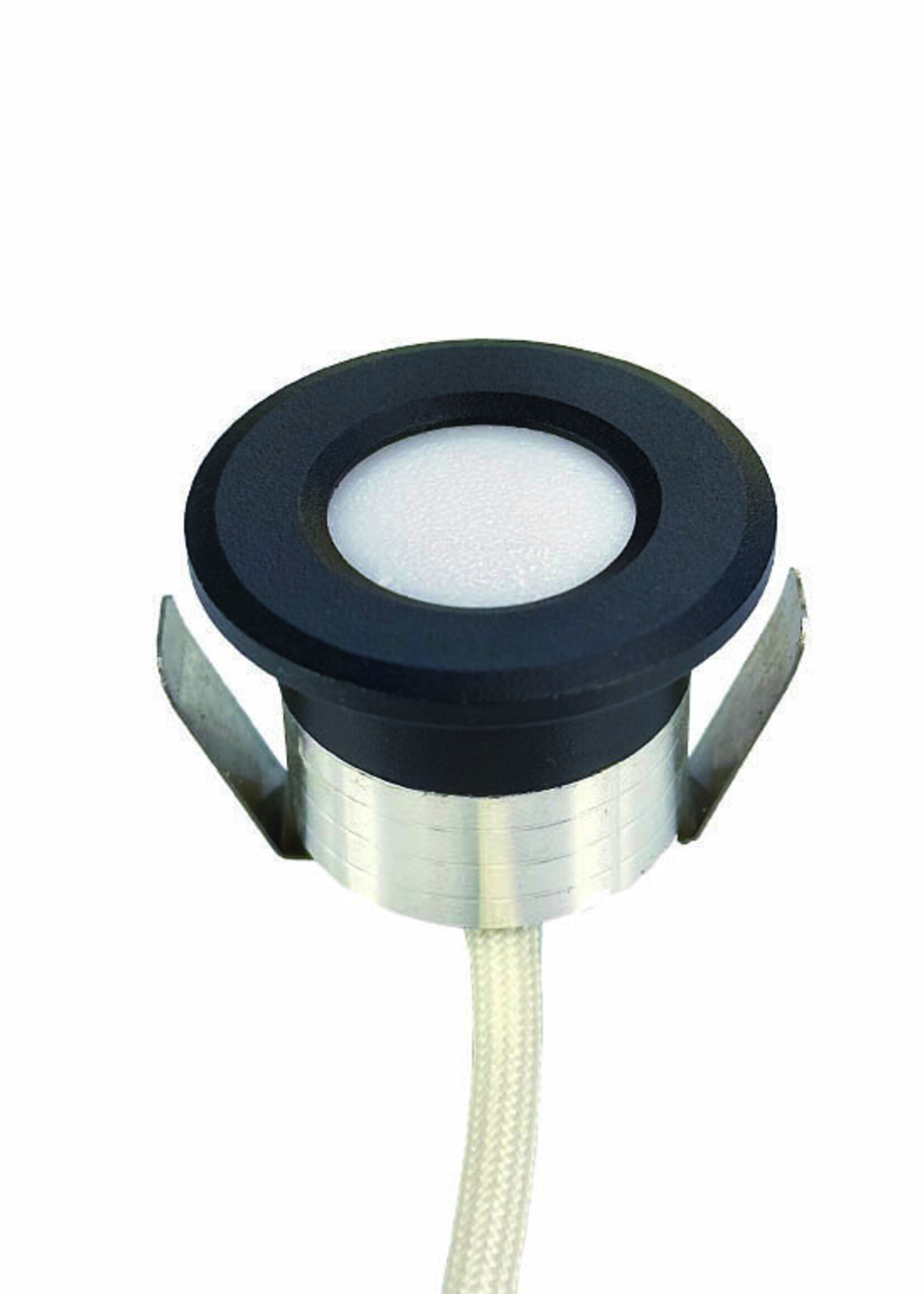 Microlux inbouwspots 2 Watt Zwart