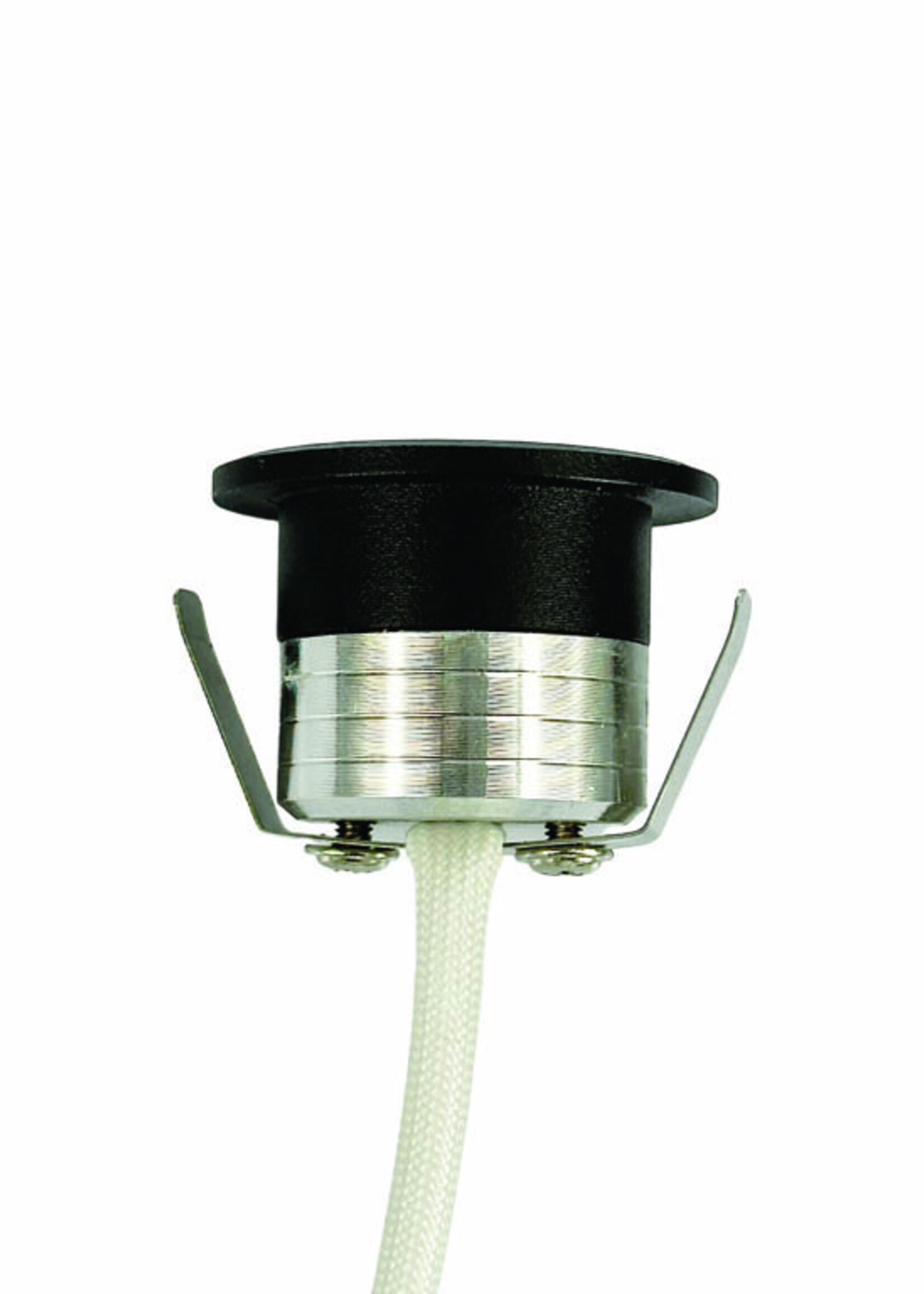 Microlux inbouwspots 2 Watt Zwart