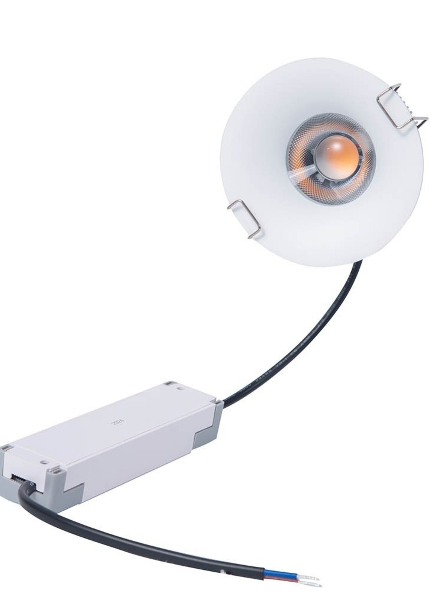Witte Inbouw Ledspot Napels, 7 Watt, Dimbaar,  Warm Wit, IP44