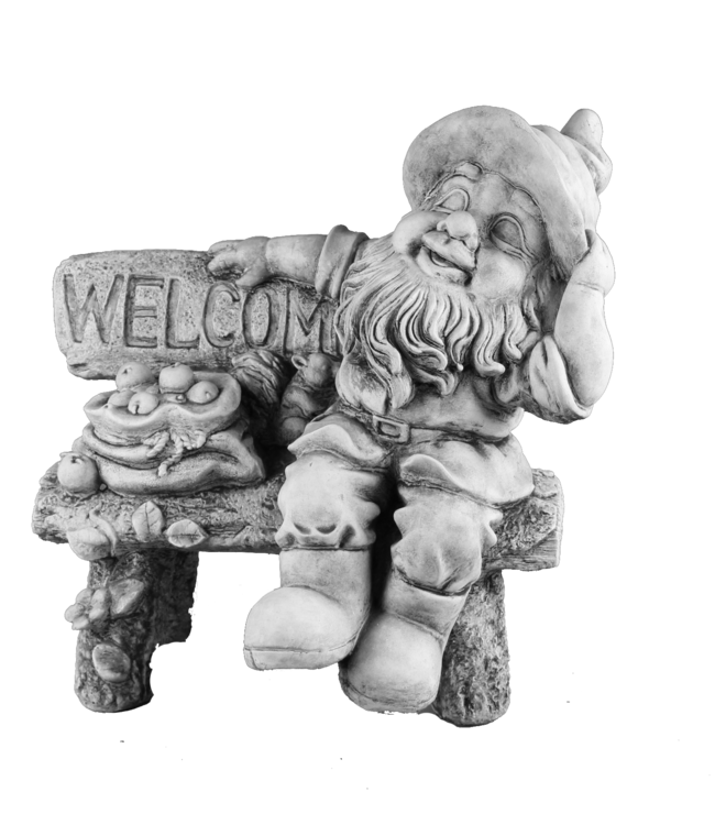Kabouter op bank welcome