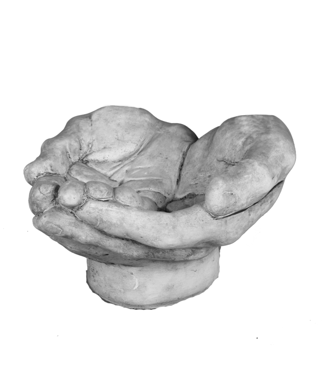 Drinkbak gevouwen handen