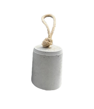 Betonnen Deurstopper met sisal touw 15,5 cm (Grijs)