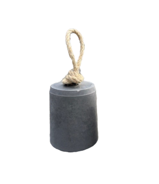Betonnen Deurstopper met sisal touw 15,5 cm (Antraciet)
