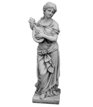 Muzikale vrouw met mandoline