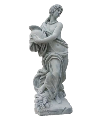 Vrouw met ridderhelm in hand