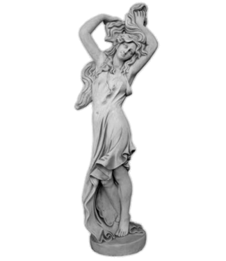 Dansende vrouw met lang haar