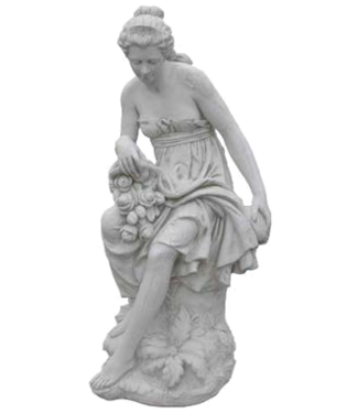 Elegante vrouw met bloemen