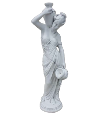 Griekse godin met waterkruik op schouders klein