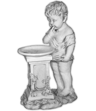 Cherubijn met vogelbad