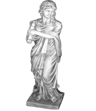 Griekse godin met mini harp