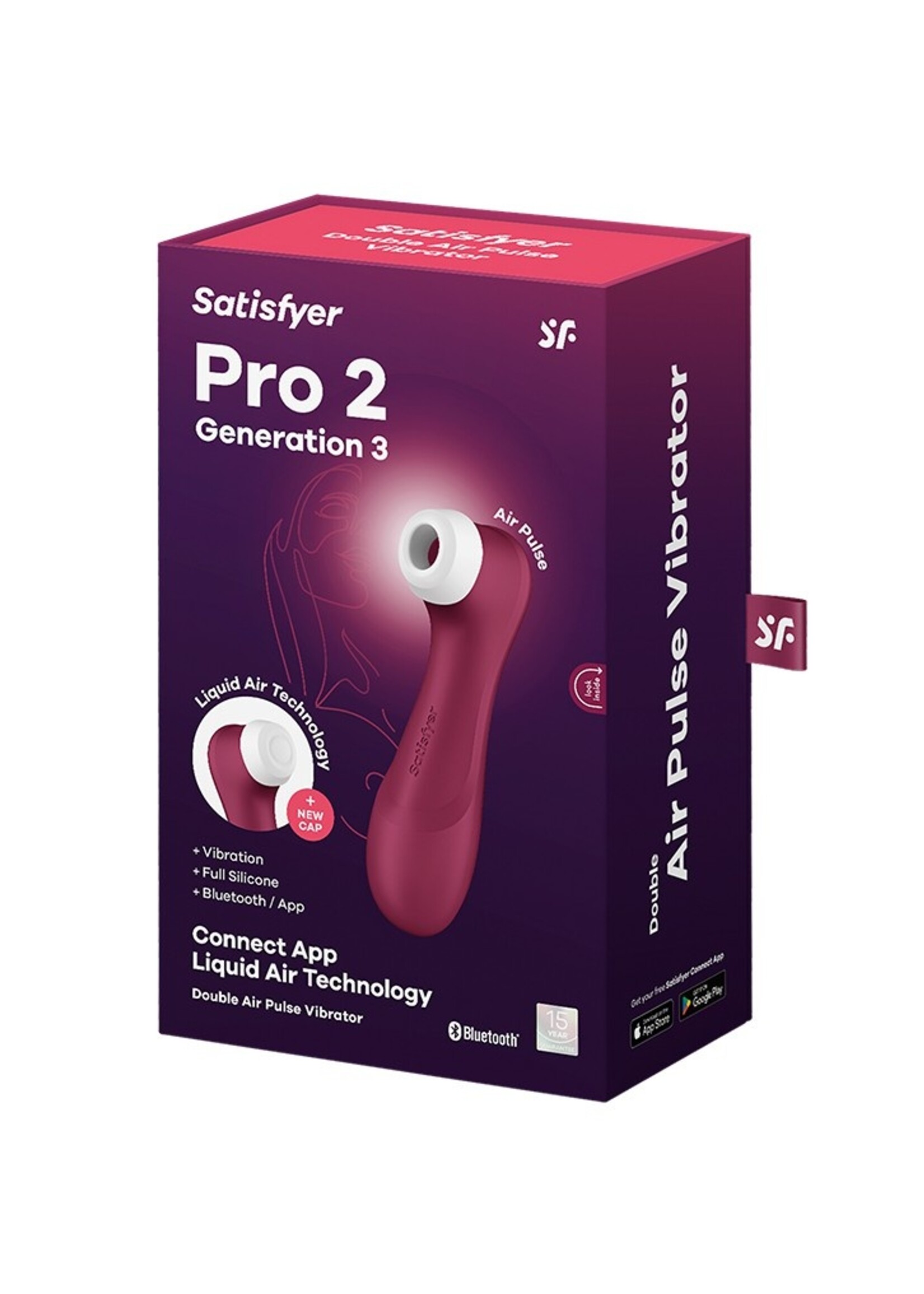 Satisfyer Pro 2 Generatie 3 – Drukgolfvibrator met app-bediening