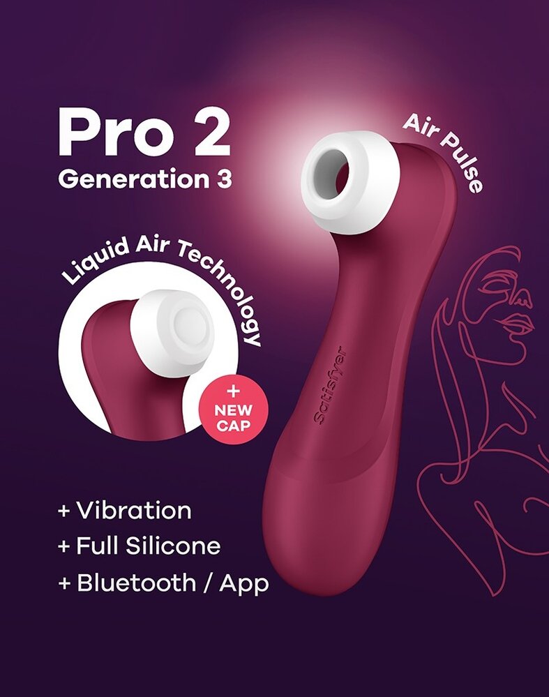 Satisfyer Satisfyer Pro 2 Génération 3 - Vibrateur à Air Pulsé Liquid Air avec App Satisfyer Satisfyer Pro 2 Génération 3 - Vibrateur à Air Pulsé Liquid Air avec App