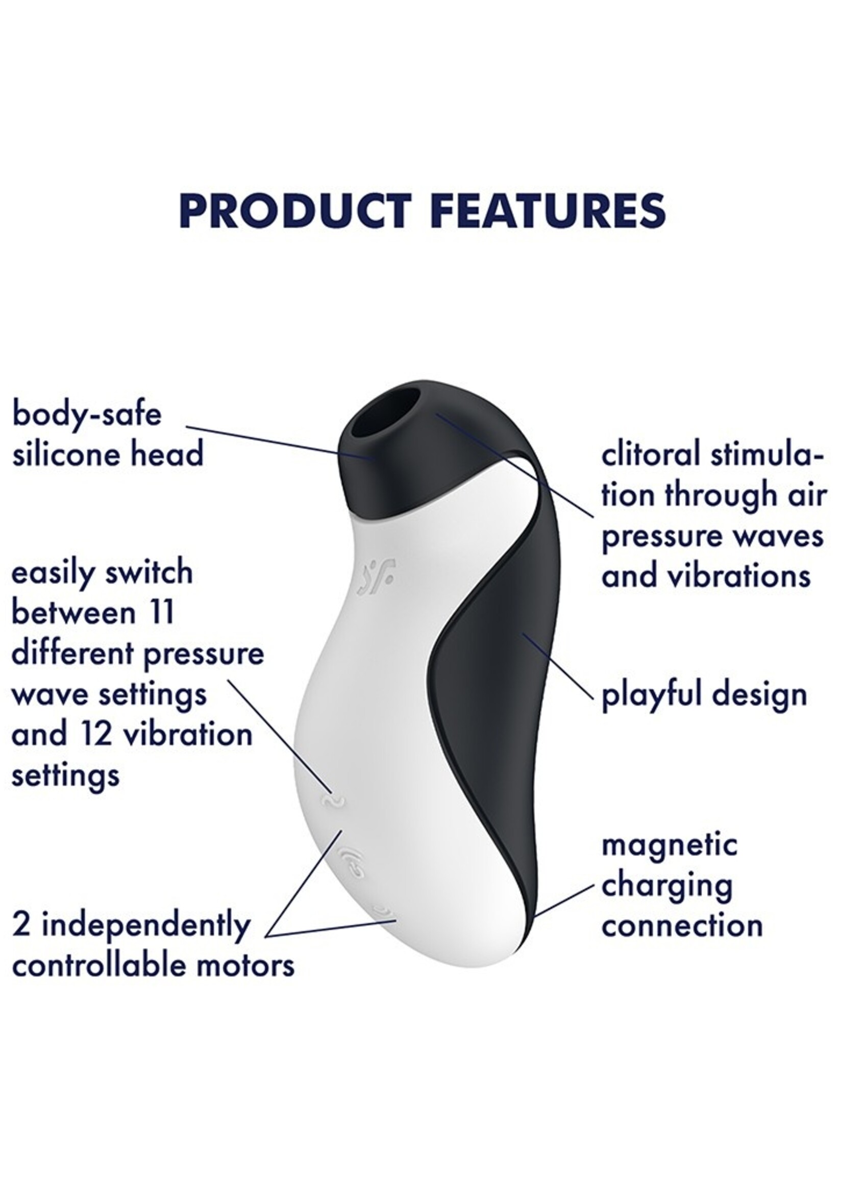 Satisfyer Orca – Drukgolfvibrator