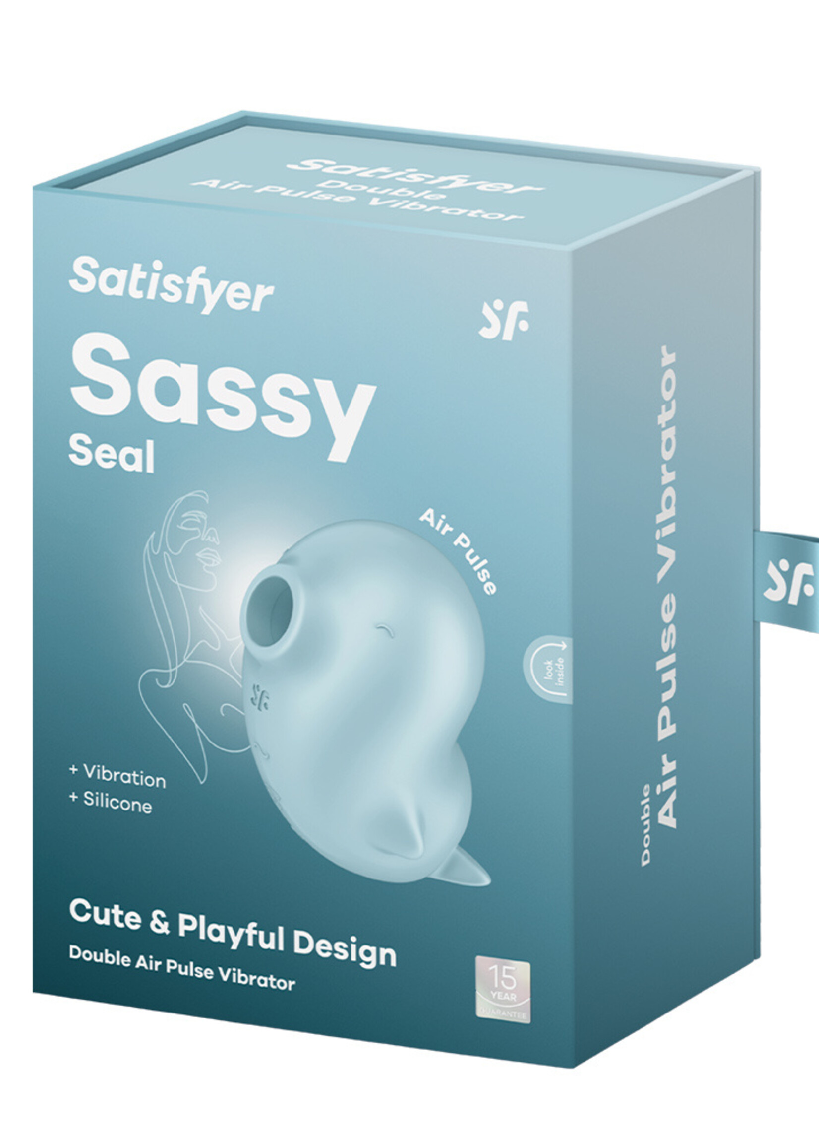 Satisfyer Sassy Seal - Vibromasseur à double moteur à ondes de pression