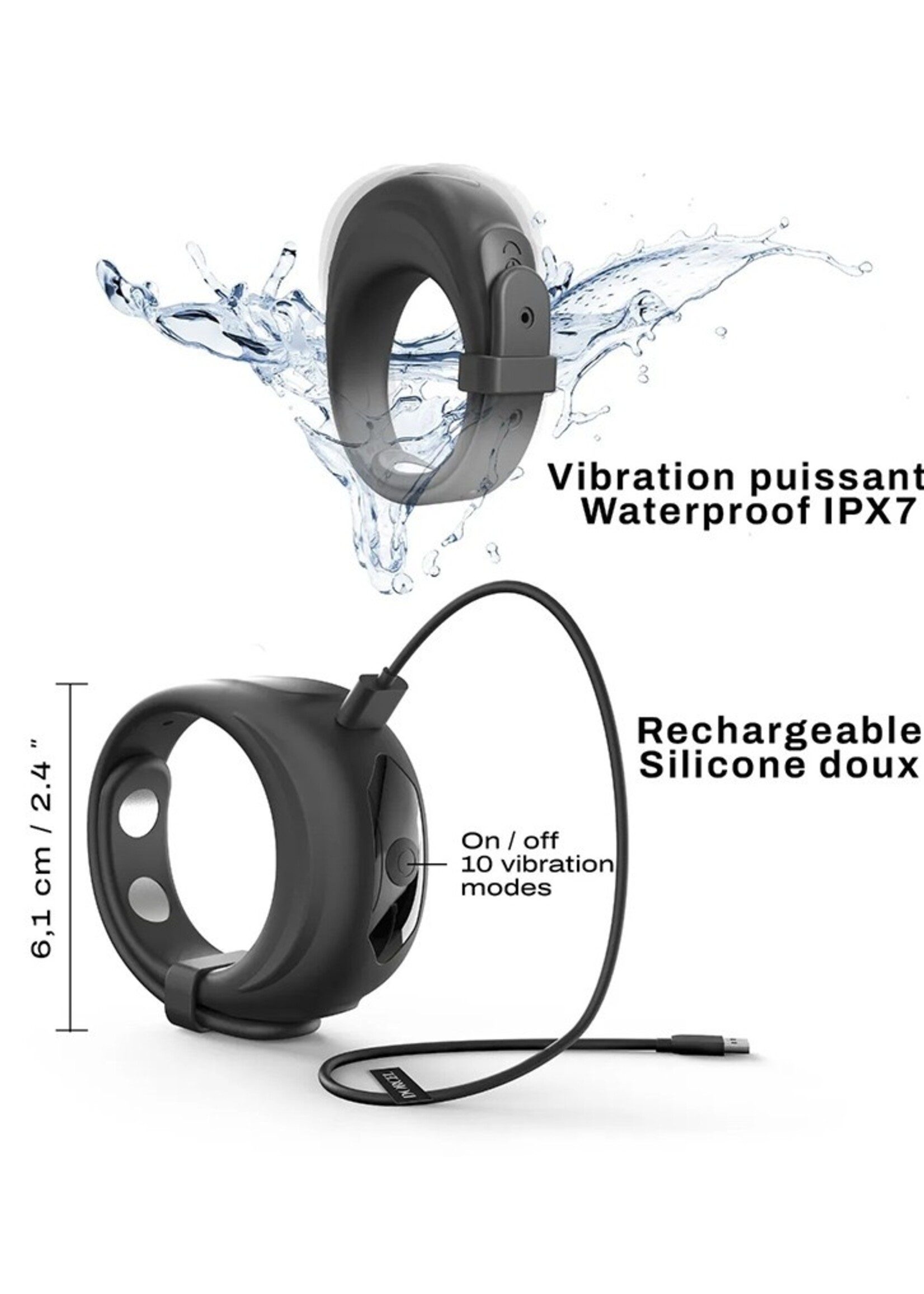 Dorcel Fit Vibe Ring – Anneau pénien vibrant réglable
