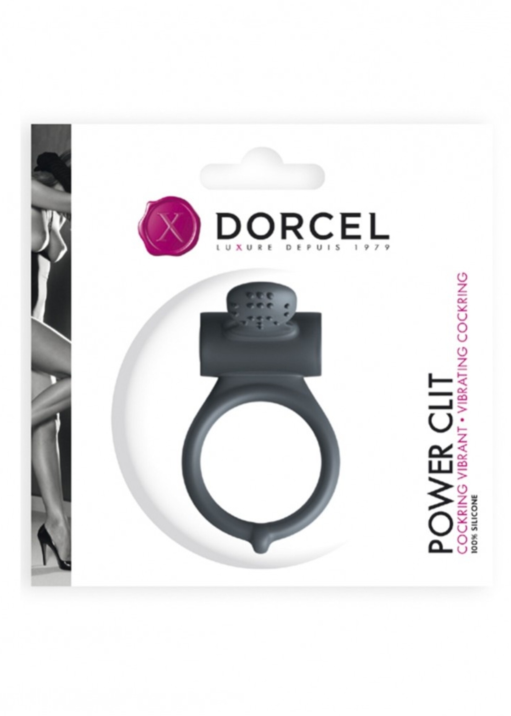 Dorcel Power Clit – Anneau pénien vibrant avec stimulateur clitoridien