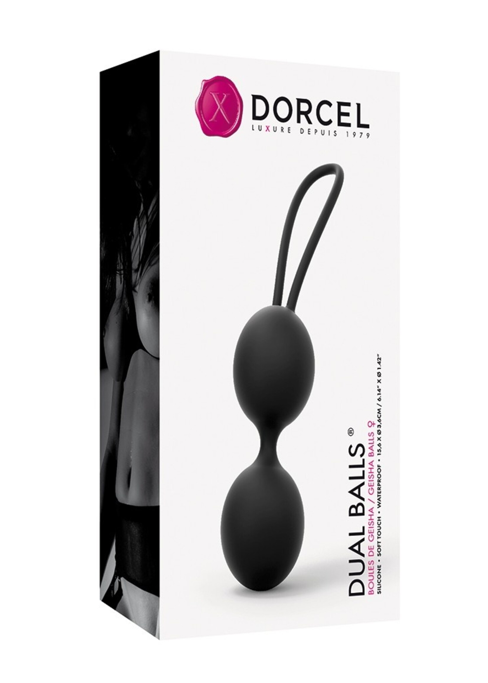 Dorcel Dubbele ballen – Kegelballen Ø 3,6 x 15,6 cm