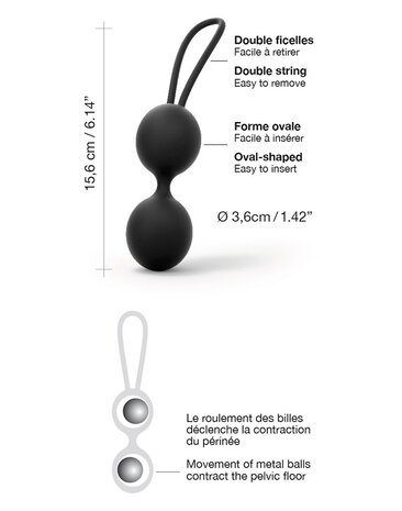 Dorcel Dual Balls – Kegel Balls Ø 3,6 x 15,6 cm