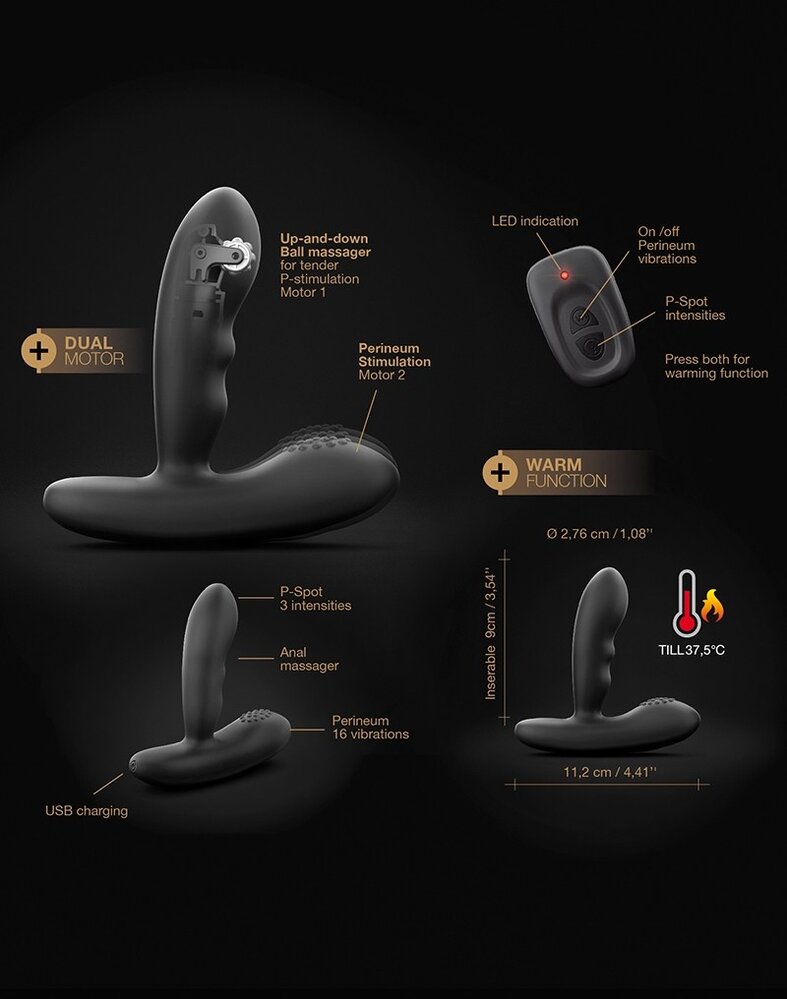 Dorcel P-Stroker – masseur de prostate avec télécommande