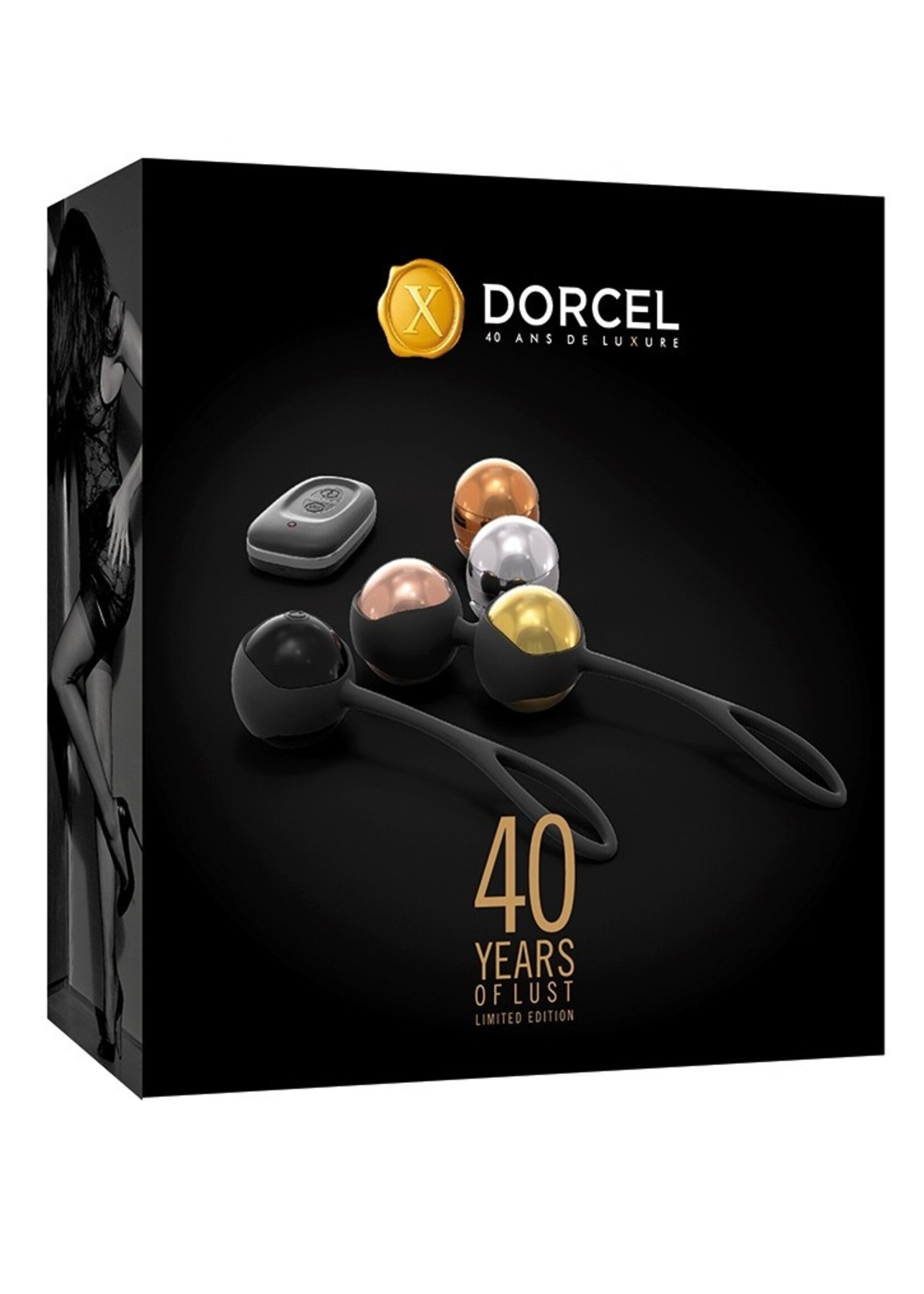 Dorcel Ballons d'entraînement Dorcel – luxueux coffret de boules de Geisha avec vibration