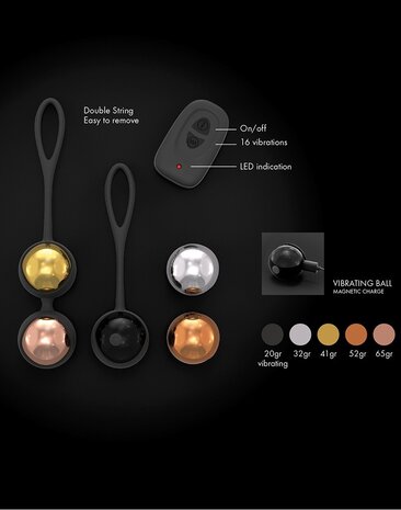 Dorcel Dorcel Training balls – luxurious Geisha ball set with vibration Dorcel Dorcel Training balls – luxurious Geisha ball set with vibration