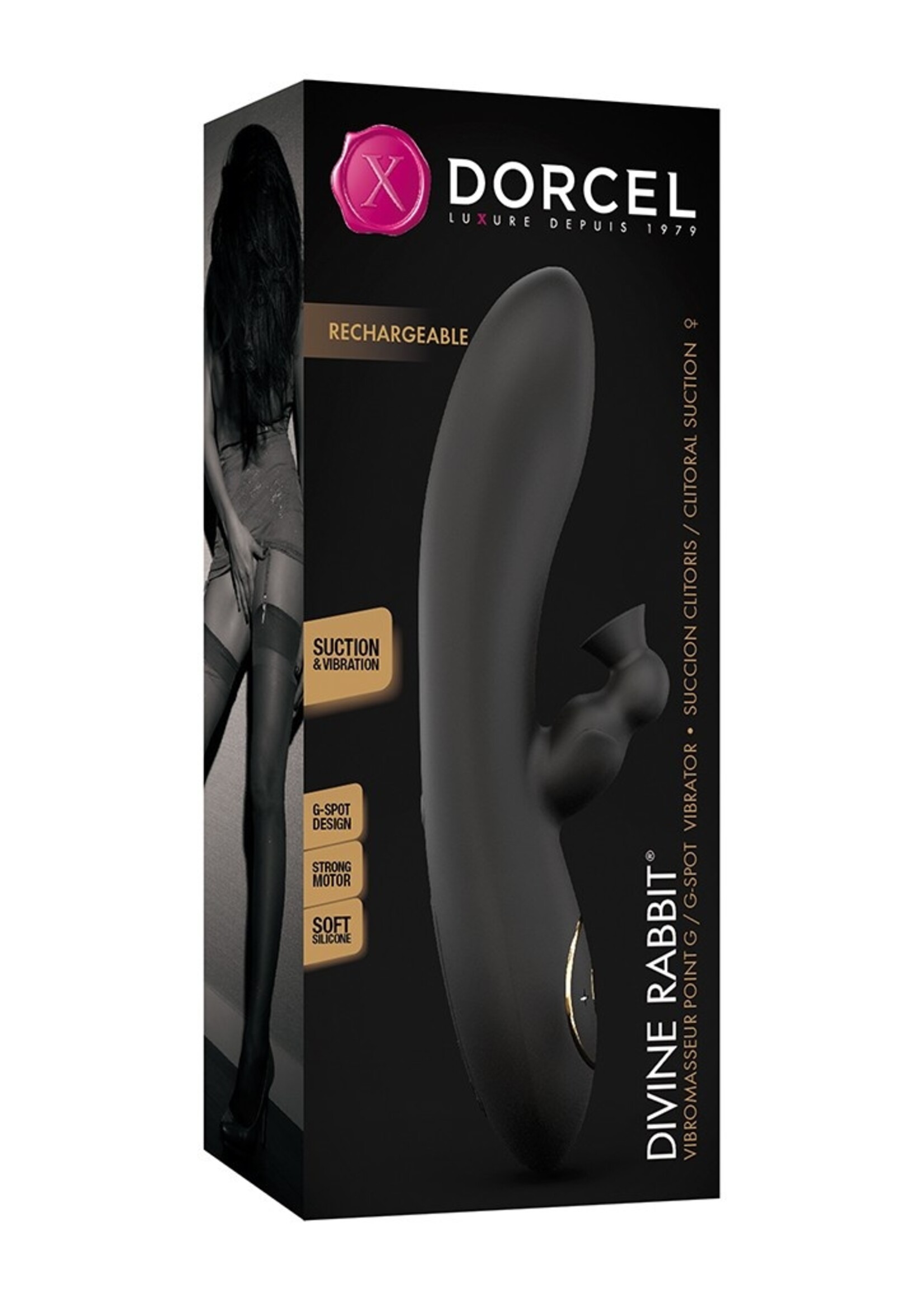 Dorcel Divine Rabbit Sucker – Double stimulation pour un plaisir ultime