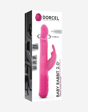 Dorcel Baby Rabbit 2.0 – Konijnvibrator met G-spotstimulatie Dorcel Baby Rabbit 2.0 – Konijnvibrator met G-spotstimulatie