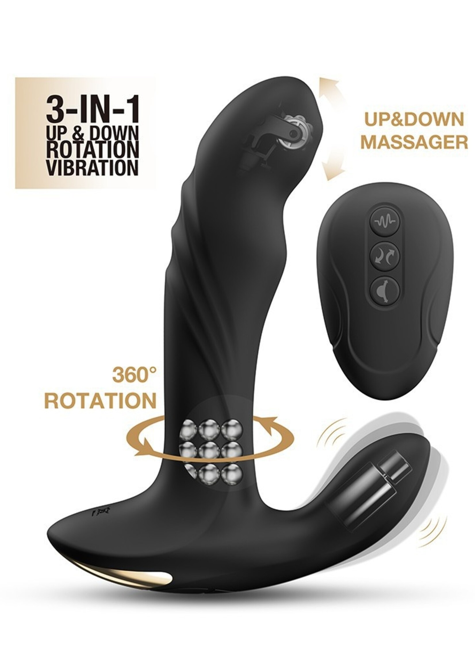 Dorcel Masseur de prostate Dorcel Multi P-Joy – Un plaisir précis sur simple pression d’un bouton