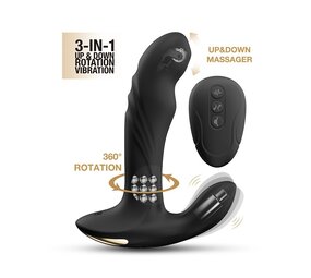 Dorcel Multi P-Joy - Prostaat Massager met Afstandsbediening - Zwart Dorcel Multi P-Joy - Prostaat Massager met Afstandsbediening - Zwart