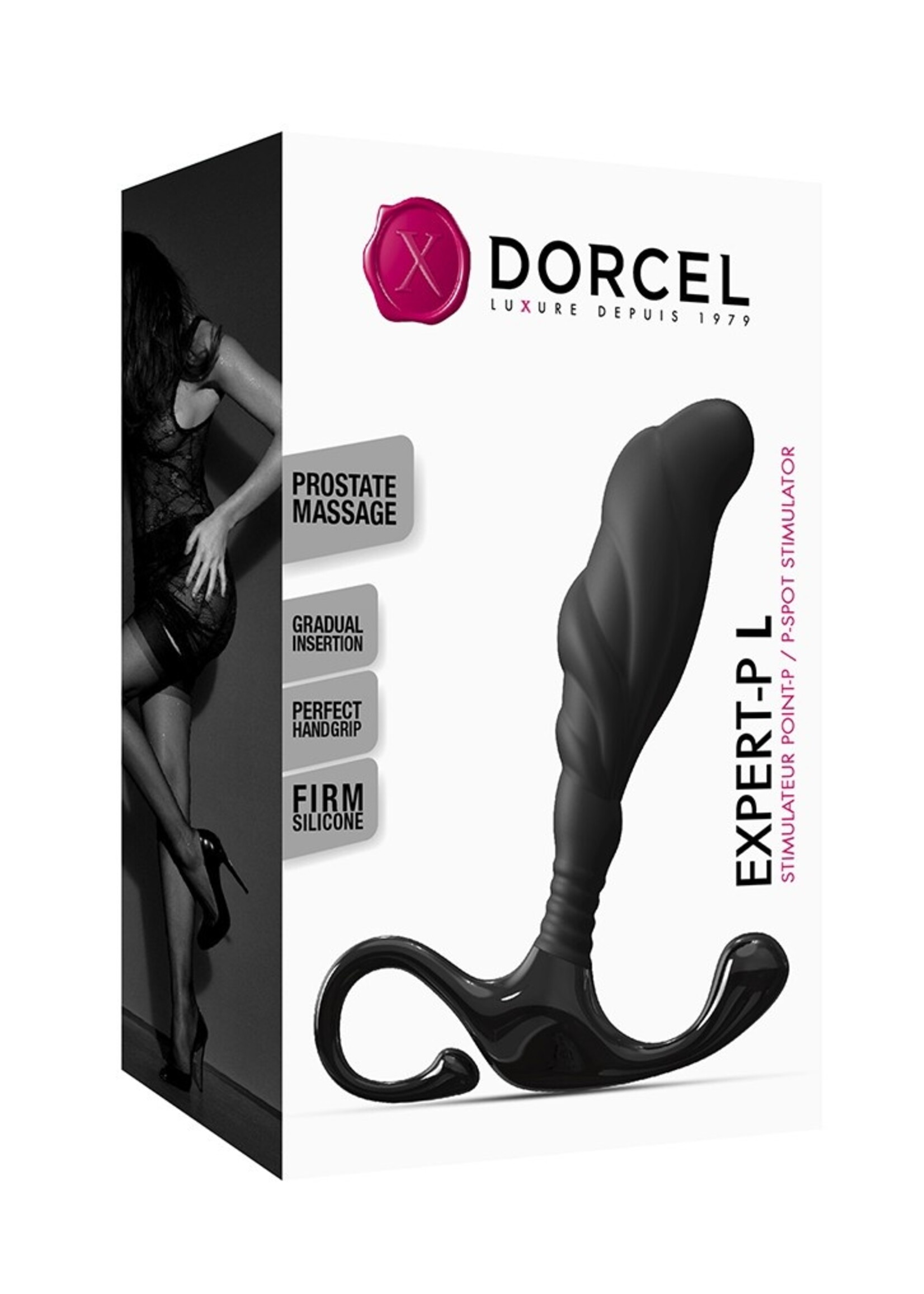Dorcel Expert-P – Prostaatplug Ø2,85 cm & 12,1 cm met P-spotstimulatie