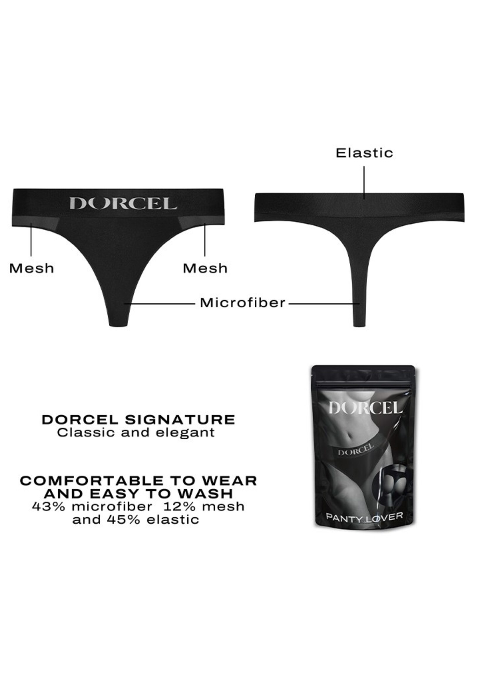 Dorcel Panty Lover – String compatible avec les vibromasseurs