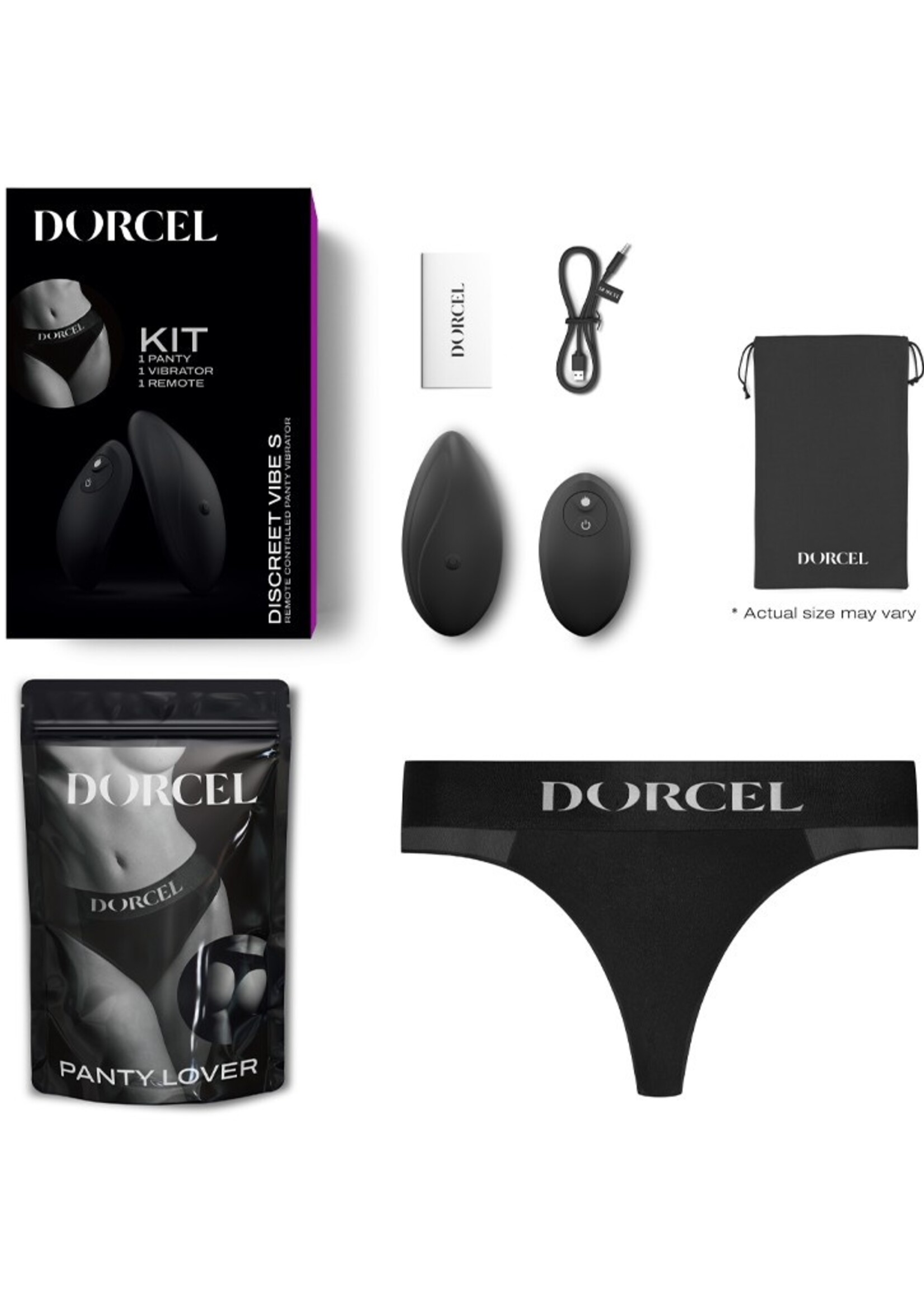 Dorcel Discreet Vibe – vibromasseur télécommandé pour le plaisir sensuel – avec culotte
