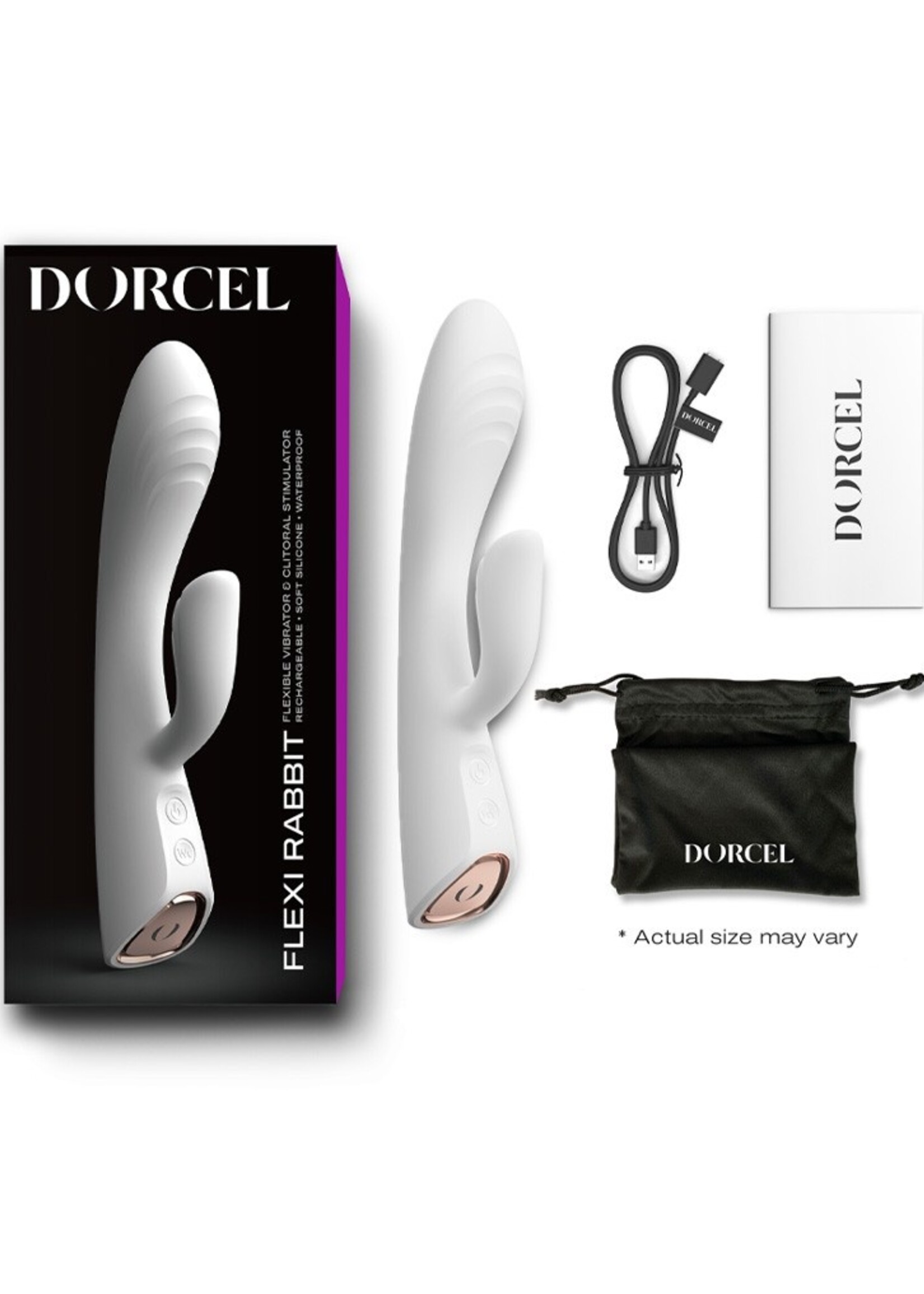 Dorcel Vibromasseur Chauffant Dorcel Flexi Rabbit – Ultra-Souple & Double Stimulation