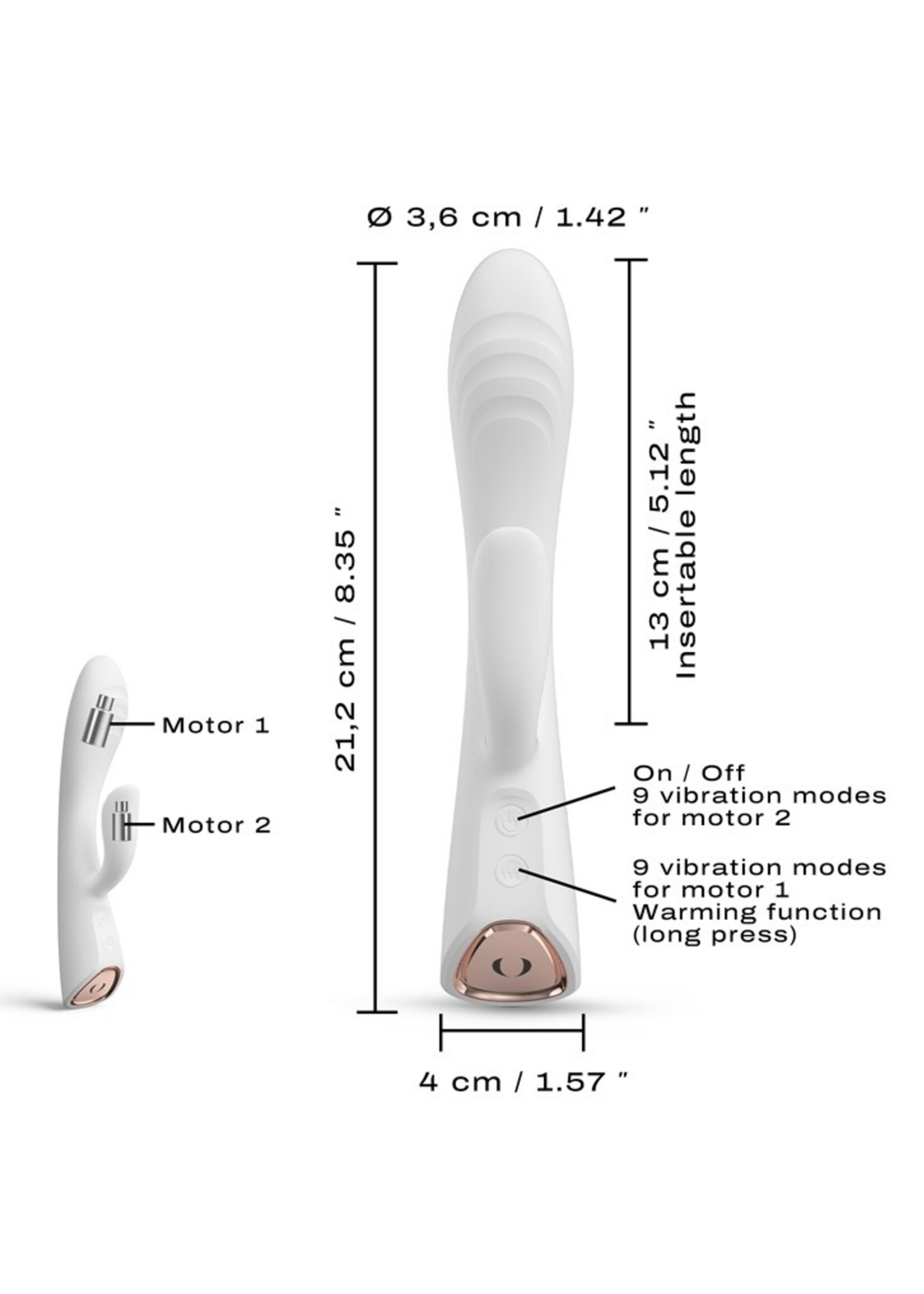 Dorcel Vibromasseur Chauffant Dorcel Flexi Rabbit – Ultra-Souple & Double Stimulation