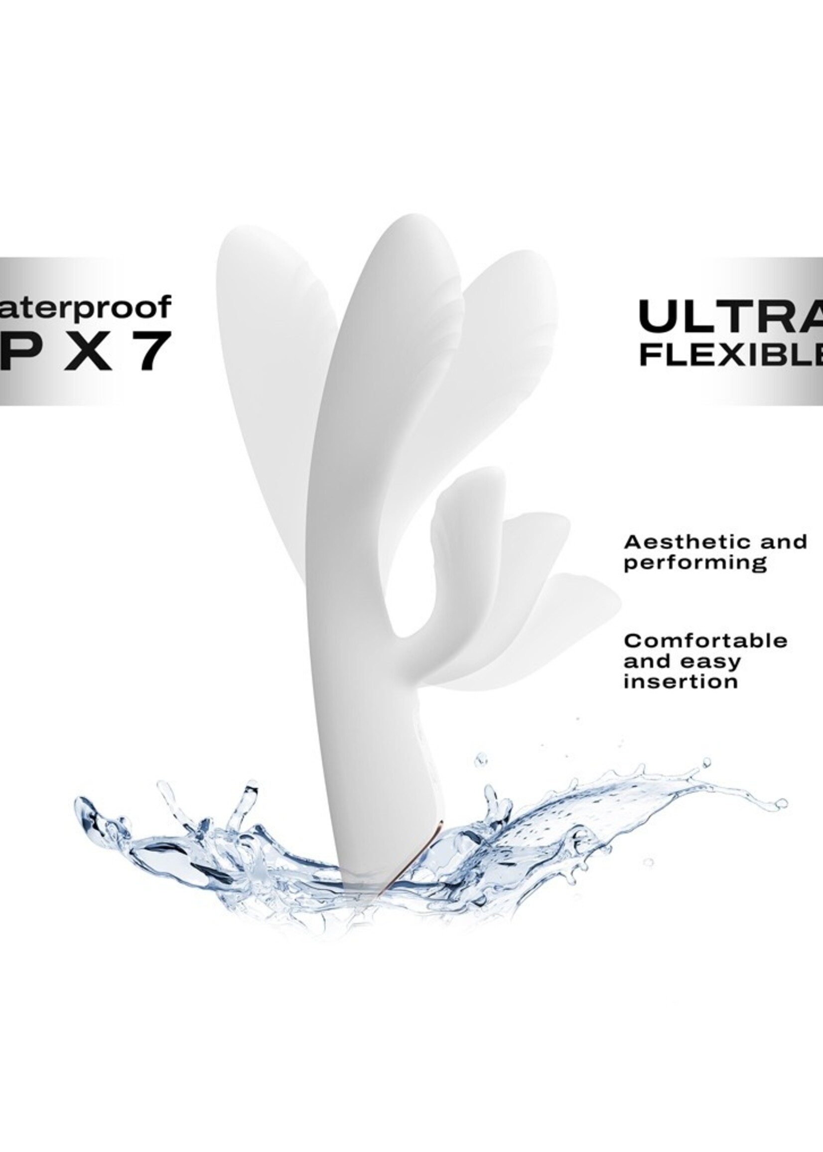 Dorcel Vibromasseur Chauffant Dorcel Flexi Rabbit – Ultra-Souple & Double Stimulation